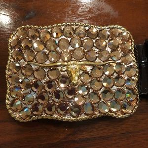 Streets Ahead Rhinestone Longhorn Belt
